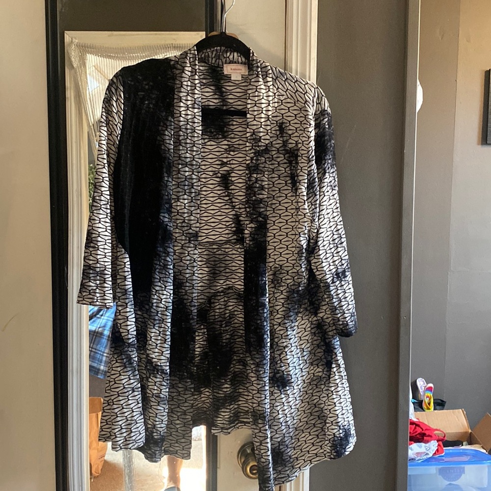 Long cotton jacket.